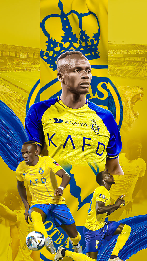 Sadio Mané Al Nasr Wallpaper (Mobile) - Fly Agency CG